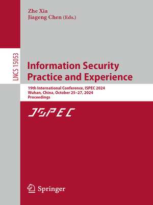 cover image of Information Security Practice and Experience